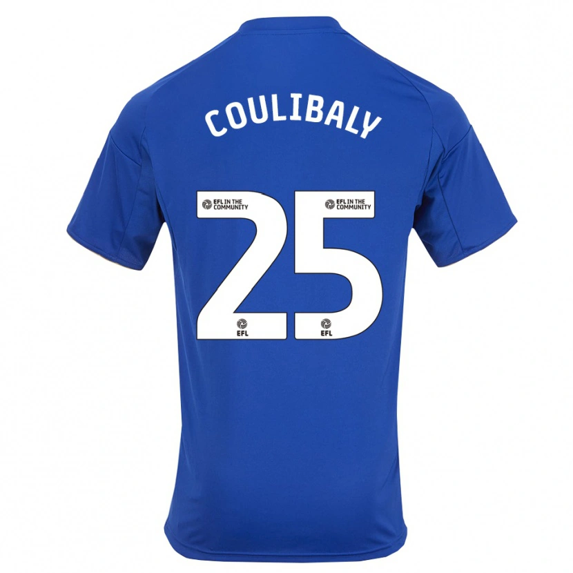 Danxen Criança Camisola Woyo Coulibaly #25 Azul Dourado Principal 2025/26 Camisa Brasil