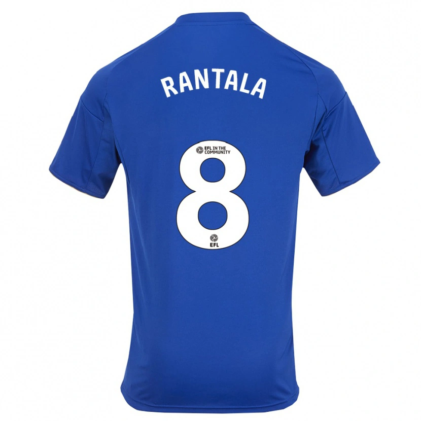 Danxen Criança Camisola Jutta Rantala #8 Azul Dourado Principal 2025/26 Camisa Brasil