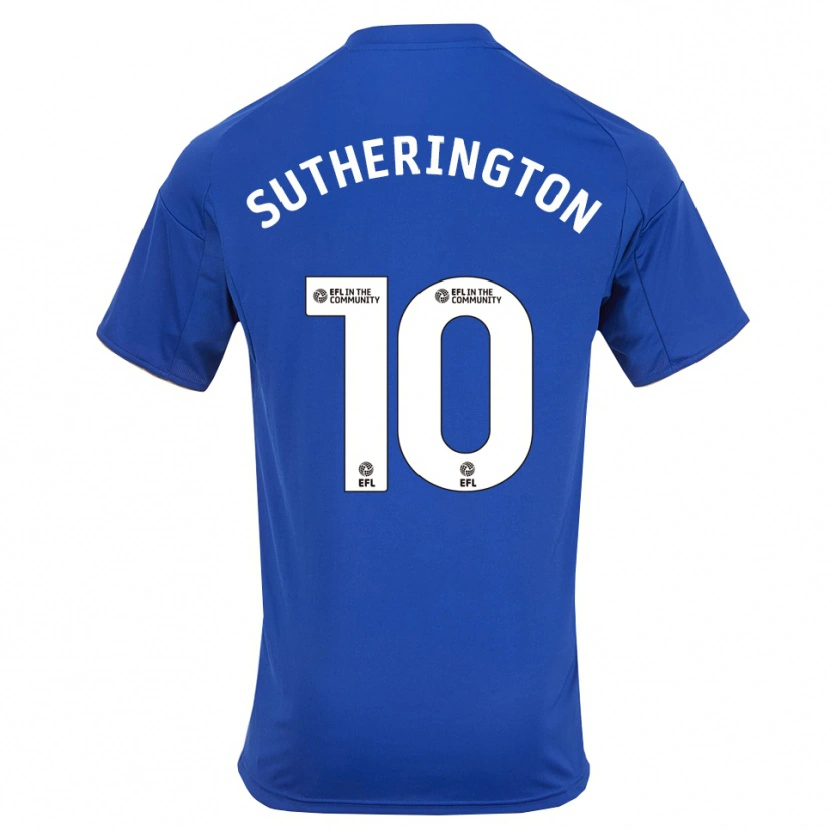 Danxen Criança Camisola Harry Sutherington #10 Azul Dourado Principal 2025/26 Camisa Brasil