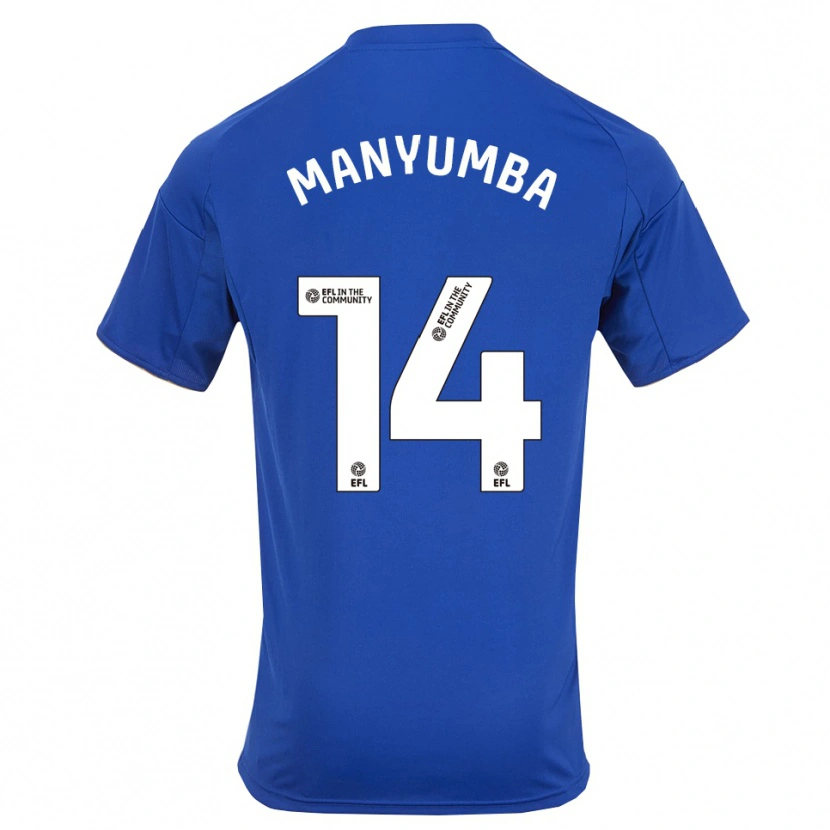 Danxen Criança Camisola Tinashe Manyumba #14 Azul Dourado Principal 2025/26 Camisa Brasil