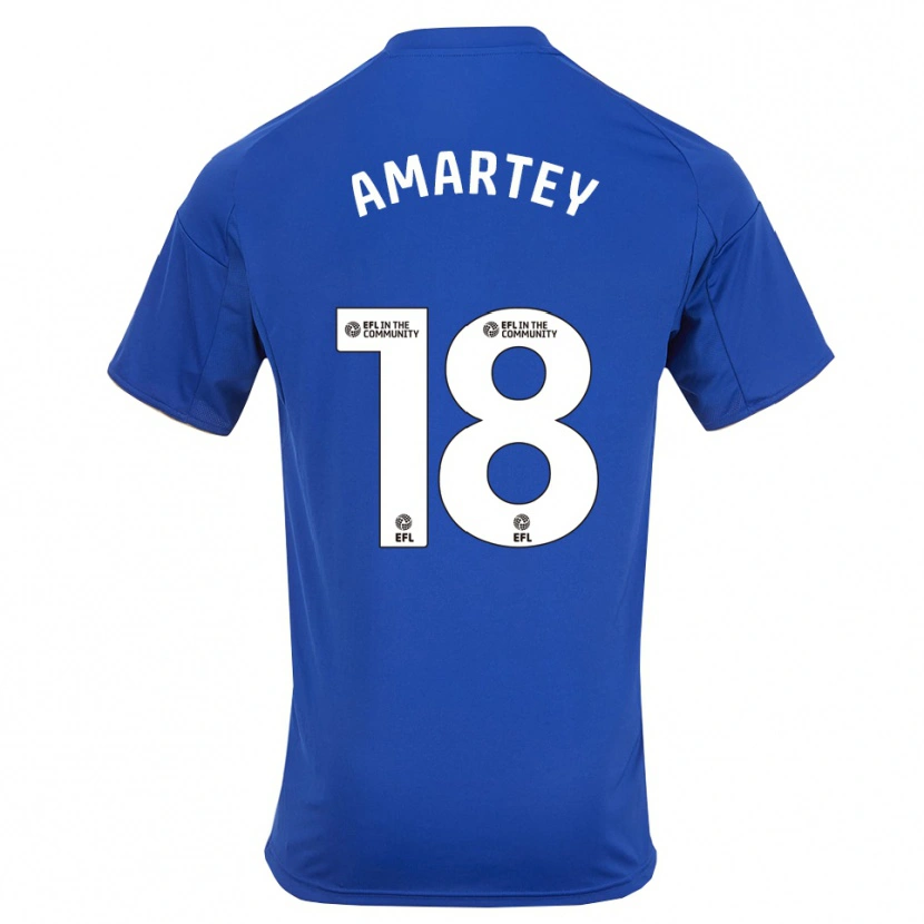 Danxen Criança Camisola Daniel Amartey #18 Azul Dourado Principal 2025/26 Camisa Brasil