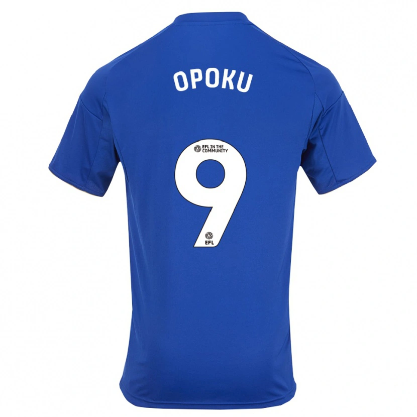 Danxen Criança Camisola Nathaniel Opoku #9 Azul Dourado Principal 2025/26 Camisa Brasil