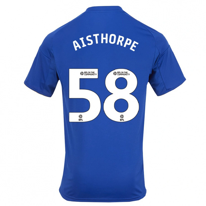 Danxen Criança Camisola Bailey Aisthorpe #58 Azul Dourado Principal 2025/26 Camisa Brasil