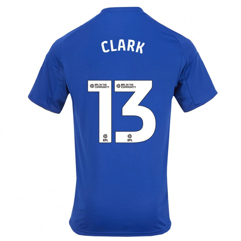 Danxen Criança Camisola Olivia Clark #13 Azul Dourado Principal 2025/26 Camisa Brasil