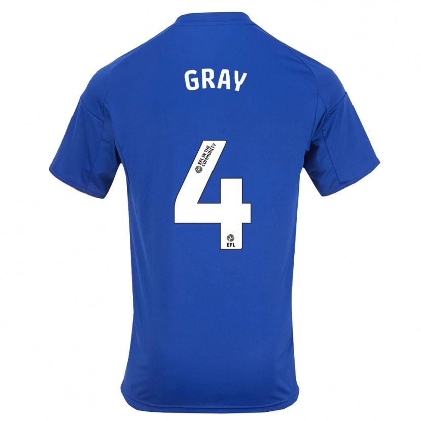 Danxen Criança Camisola Kevon Gray #4 Azul Dourado Principal 2025/26 Camisa Brasil