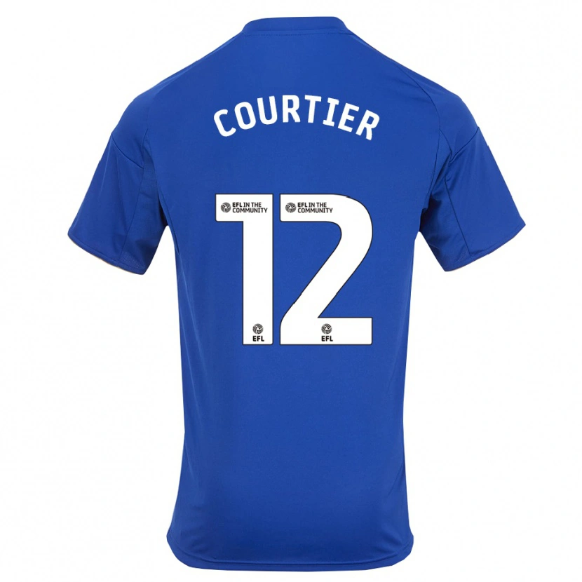 Danxen Criança Camisola Ben Courtier #12 Azul Dourado Principal 2025/26 Camisa Brasil