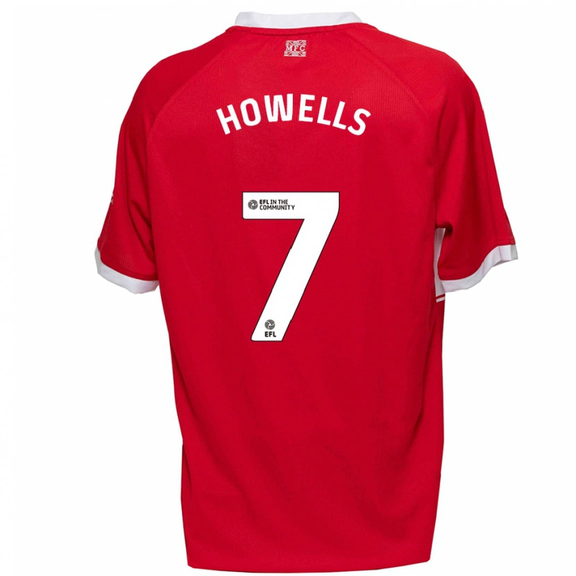 Danxen Criança Camisola Max Howells #7 Vermelho Branco Principal 2025/26 Camisa Brasil