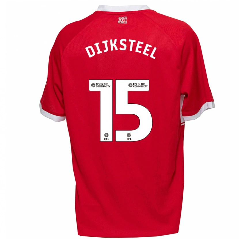 Danxen Criança Camisola Anfernee Dijksteel #15 Vermelho Branco Principal 2025/26 Camisa Brasil