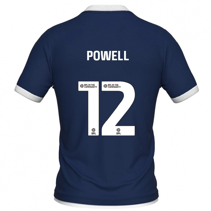 Danxen Criança Camisola Beth Powell #12 Azul Marinho Branco Principal 2025/26 Camisa Brasil