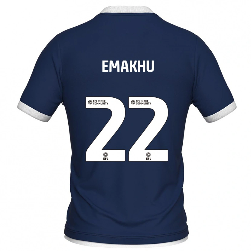 Danxen Criança Camisola Aidomo Emakhu #22 Azul Marinho Branco Principal 2025/26 Camisa Brasil