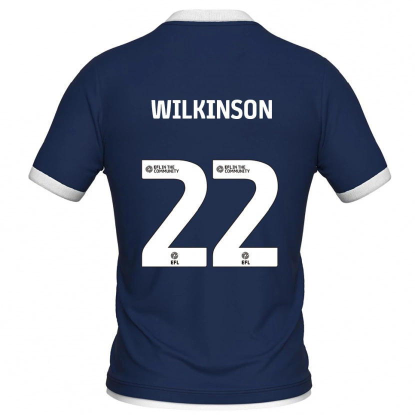 Danxen Criança Camisola Chloe Wilkinson #22 Azul Marinho Branco Principal 2025/26 Camisa Brasil