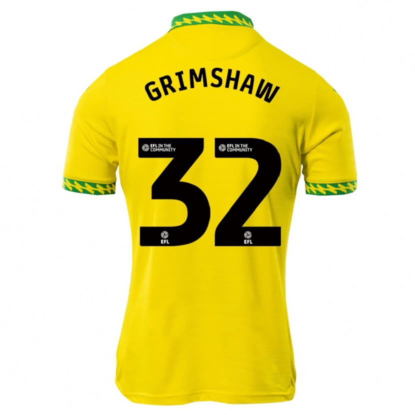 Danxen Criança Camisola Daniel Grimshaw #32 Branco Verde Principal 2025/26 Camisa Brasil