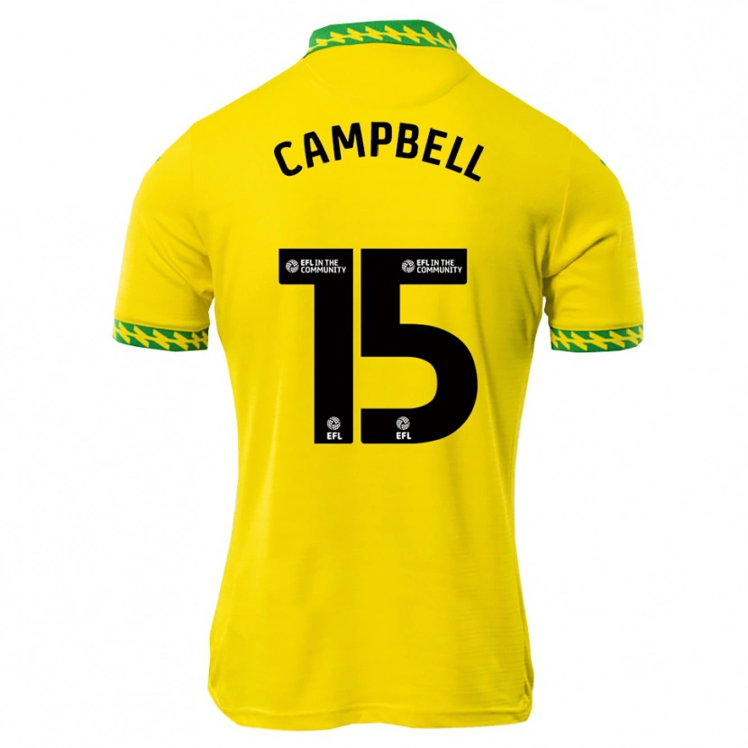 Danxen Criança Camisola Brandon Campbell #15 Branco Verde Principal 2025/26 Camisa Brasil