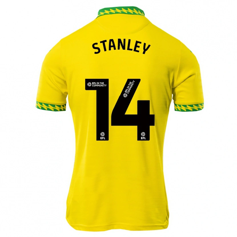 Danxen Criança Camisola Kathryn Stanley #14 Branco Verde Principal 2025/26 Camisa Brasil