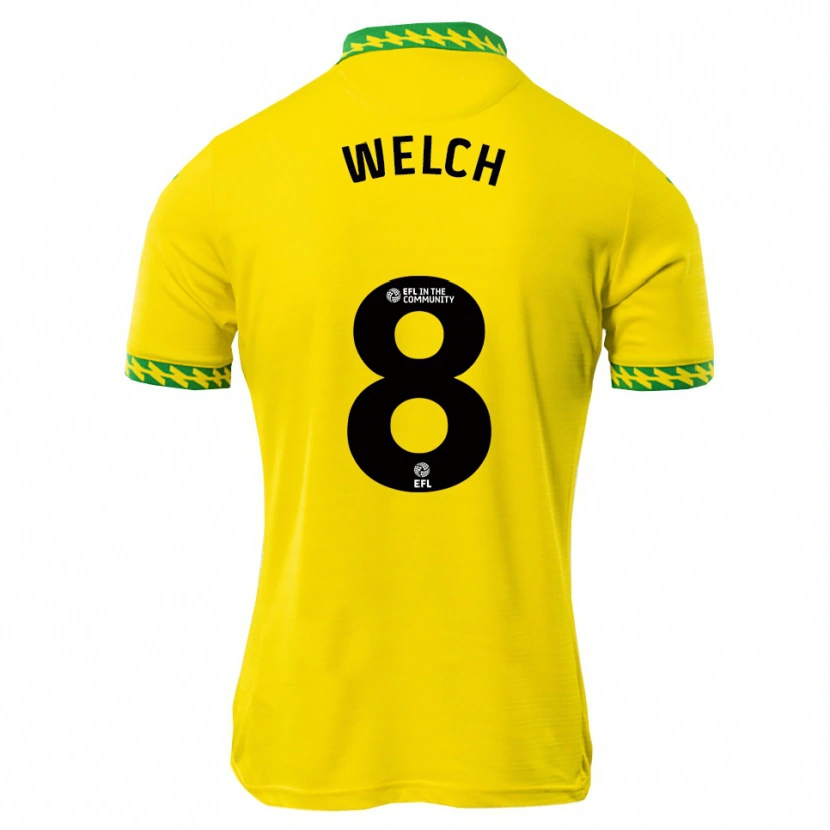 Danxen Criança Camisola Finley Welch #8 Branco Verde Principal 2025/26 Camisa Brasil