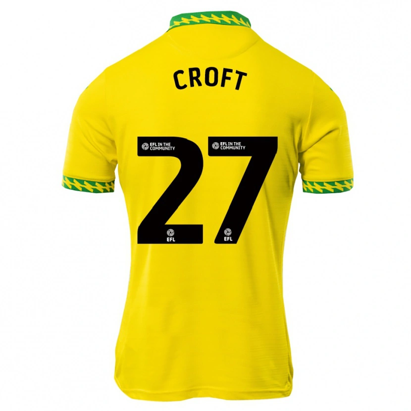 Danxen Criança Camisola Mary Croft #27 Branco Verde Principal 2025/26 Camisa Brasil
