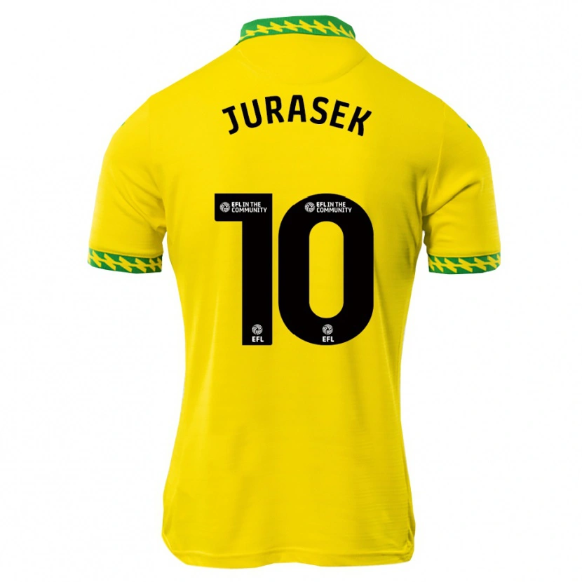 Danxen Criança Camisola Matej Jurasek #10 Branco Verde Principal 2025/26 Camisa Brasil