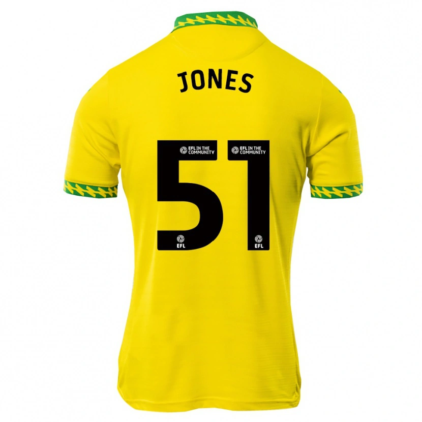 Danxen Criança Camisola Dylan Jones #51 Branco Verde Principal 2025/26 Camisa Brasil