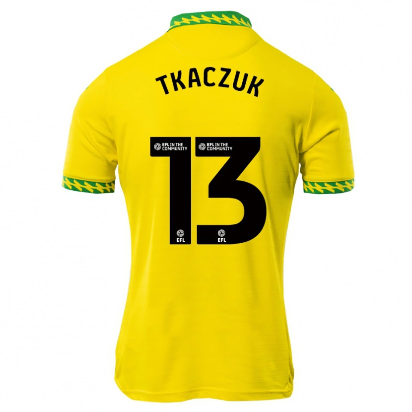 Danxen Criança Camisola Nikodem Tkaczuk #13 Branco Verde Principal 2025/26 Camisa Brasil