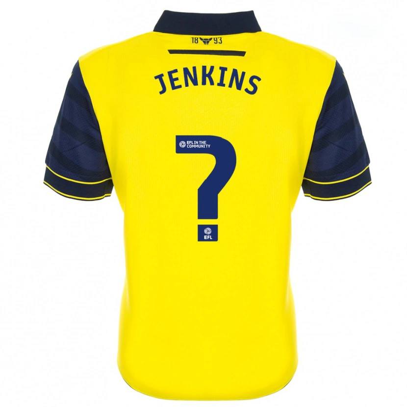 Danxen Criança Camisola Shaunna Jenkins #0 Amarelo Azul Marinho Principal 2025/26 Camisa Brasil