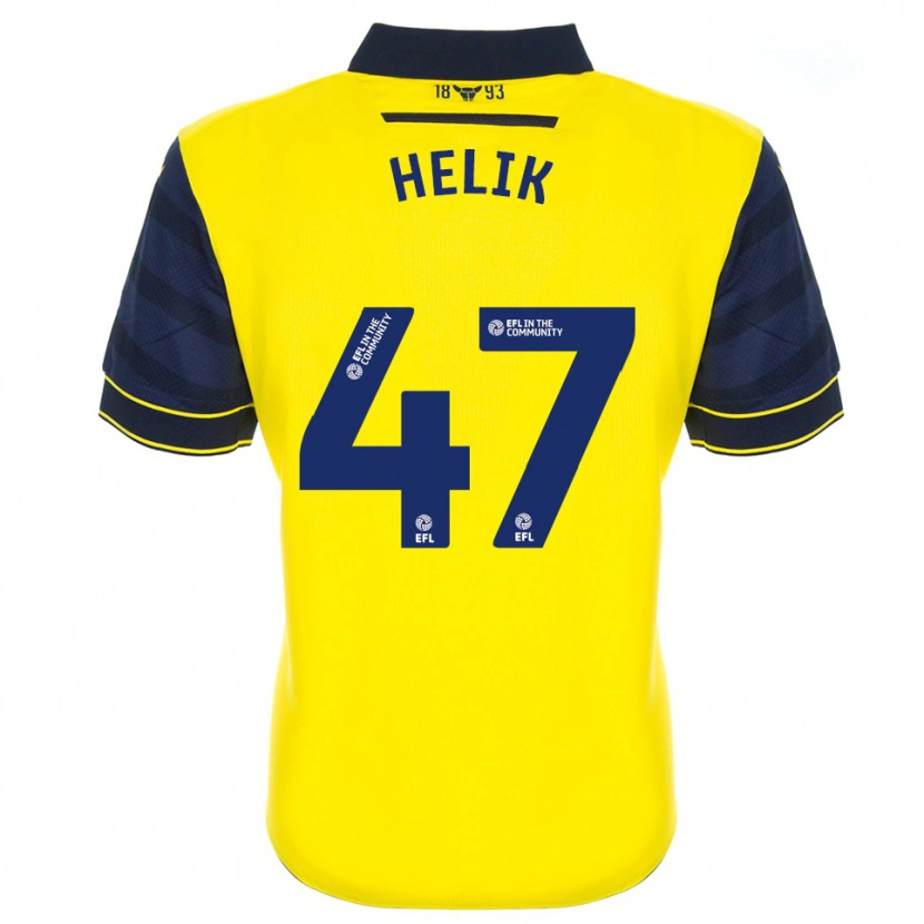 Danxen Criança Camisola Michal Helik #47 Amarelo Azul Marinho Principal 2025/26 Camisa Brasil