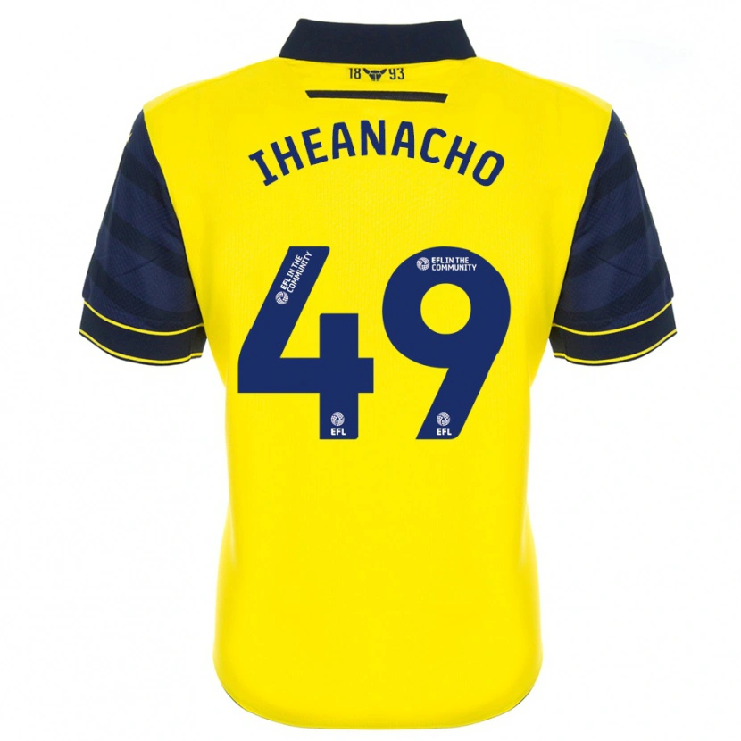 Danxen Criança Camisola Josh Iheanacho #49 Amarelo Azul Marinho Principal 2025/26 Camisa Brasil