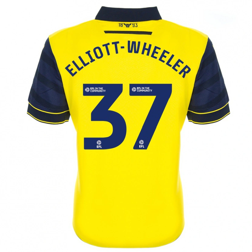 Danxen Criança Camisola Aidan Elliott-Wheeler #37 Amarelo Azul Marinho Principal 2025/26 Camisa Brasil