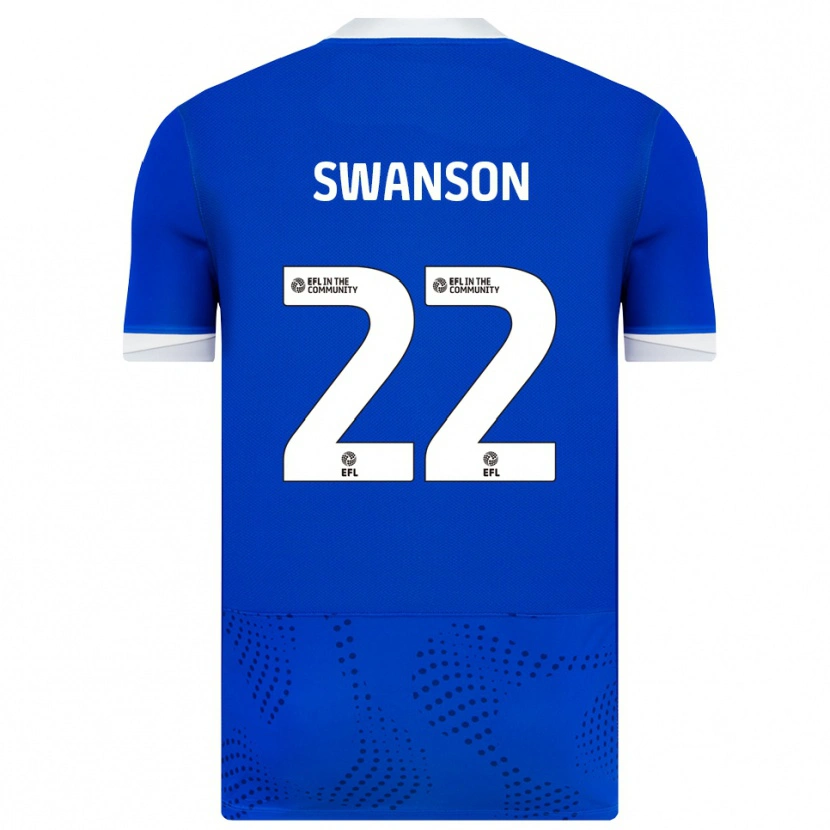 Danxen Criança Camisola Zak Swanson #22 Azul Branco Principal 2025/26 Camisa Brasil