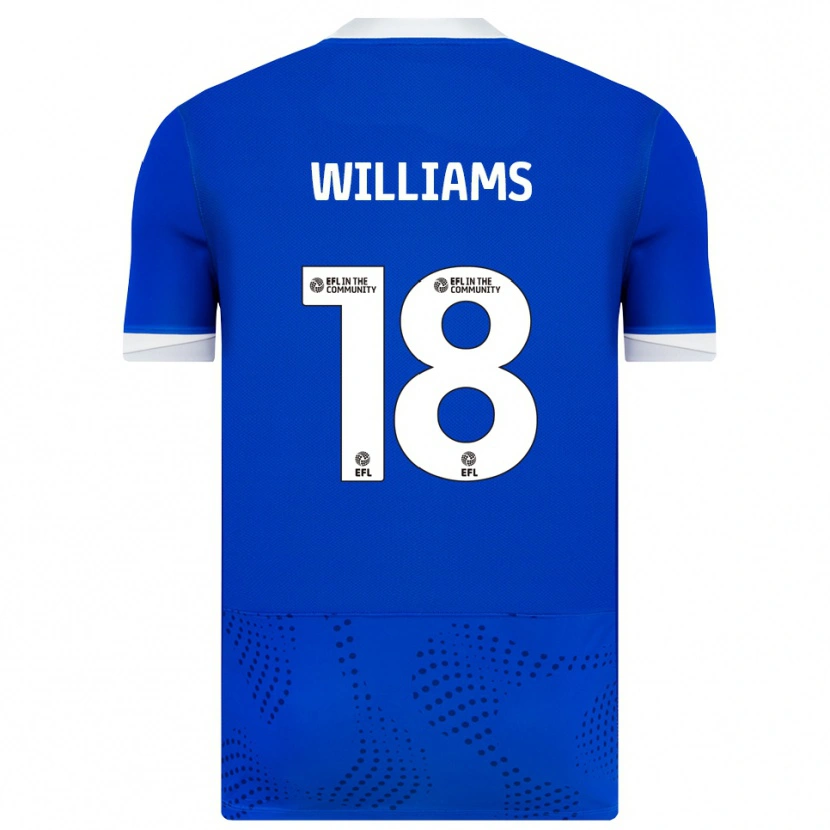 Danxen Criança Camisola Scarlett Williams #18 Azul Branco Principal 2025/26 Camisa Brasil