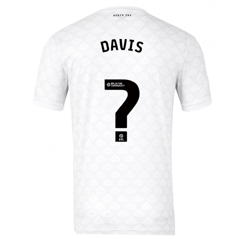 Danxen Criança Camisola Tommy Davis #0 Branco Vermelho Principal 2025/26 Camisa Brasil