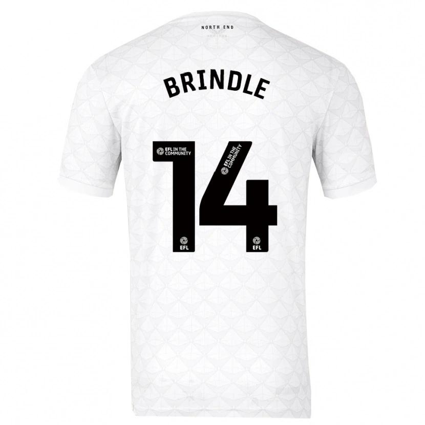 Danxen Criança Camisola Jonny Brindle #14 Branco Vermelho Principal 2025/26 Camisa Brasil