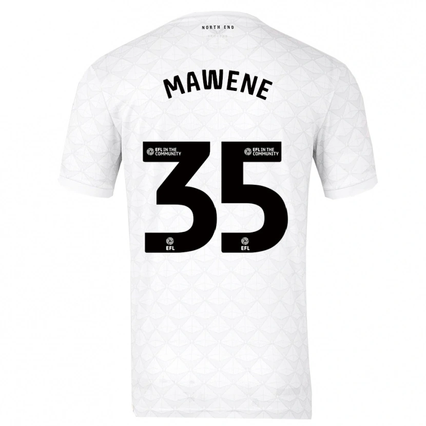 Danxen Criança Camisola Noah Mawene #35 Branco Vermelho Principal 2025/26 Camisa Brasil