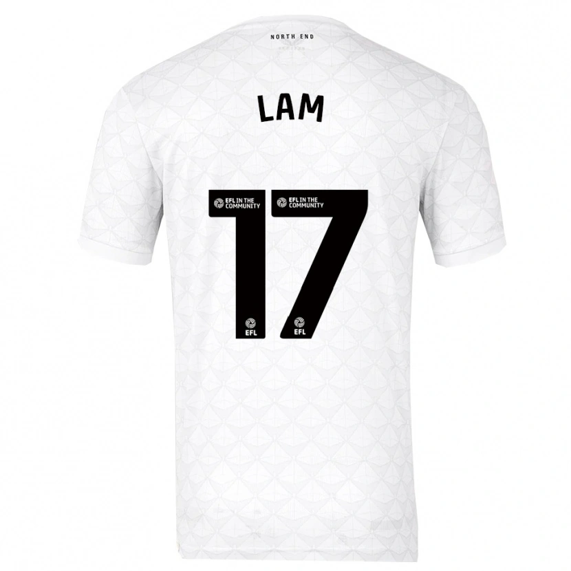 Danxen Criança Camisola Isaac Lam #17 Branco Vermelho Principal 2025/26 Camisa Brasil