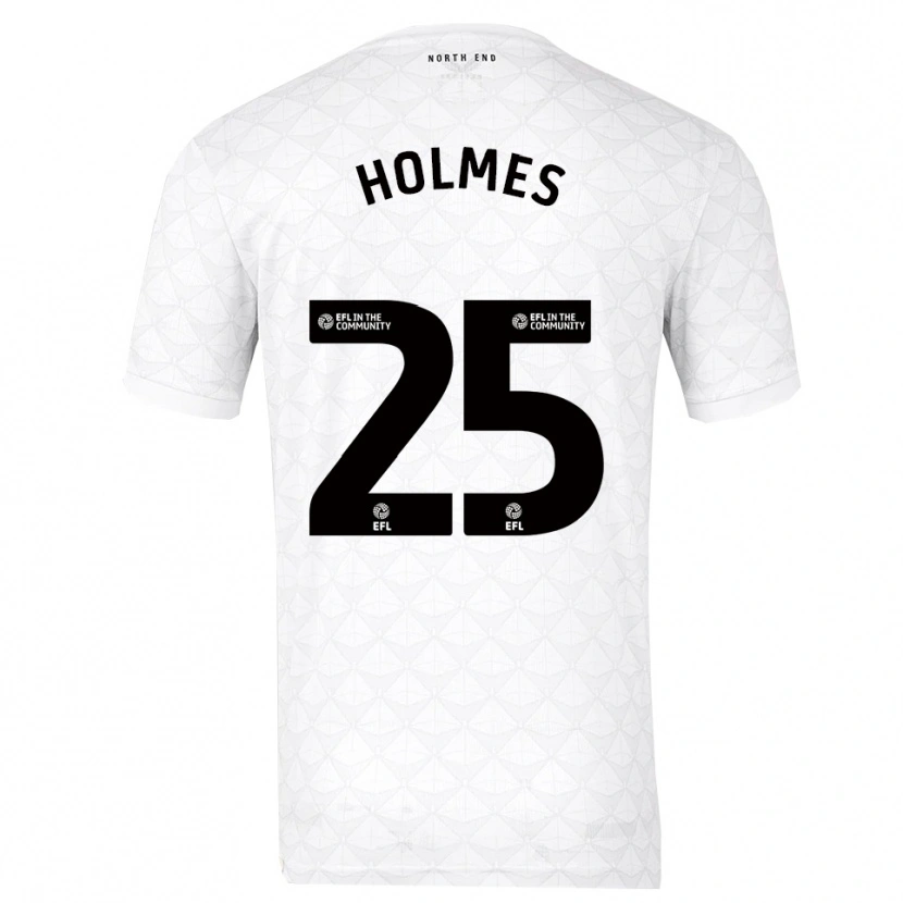 Danxen Criança Camisola Duane Holmes #25 Branco Vermelho Principal 2025/26 Camisa Brasil