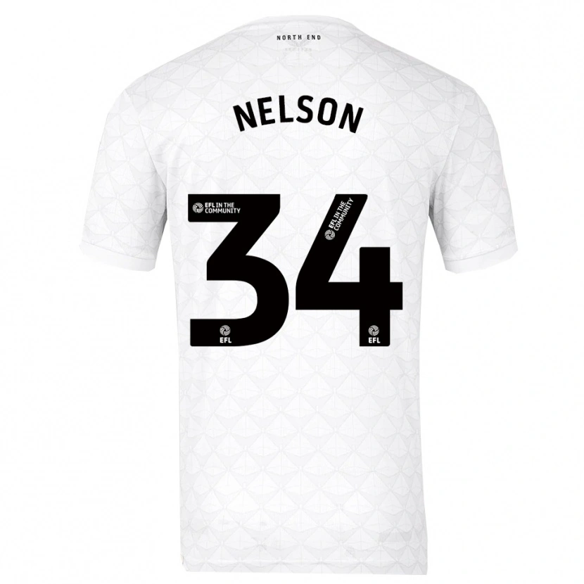 Danxen Criança Camisola Kitt Nelson #34 Branco Vermelho Principal 2025/26 Camisa Brasil