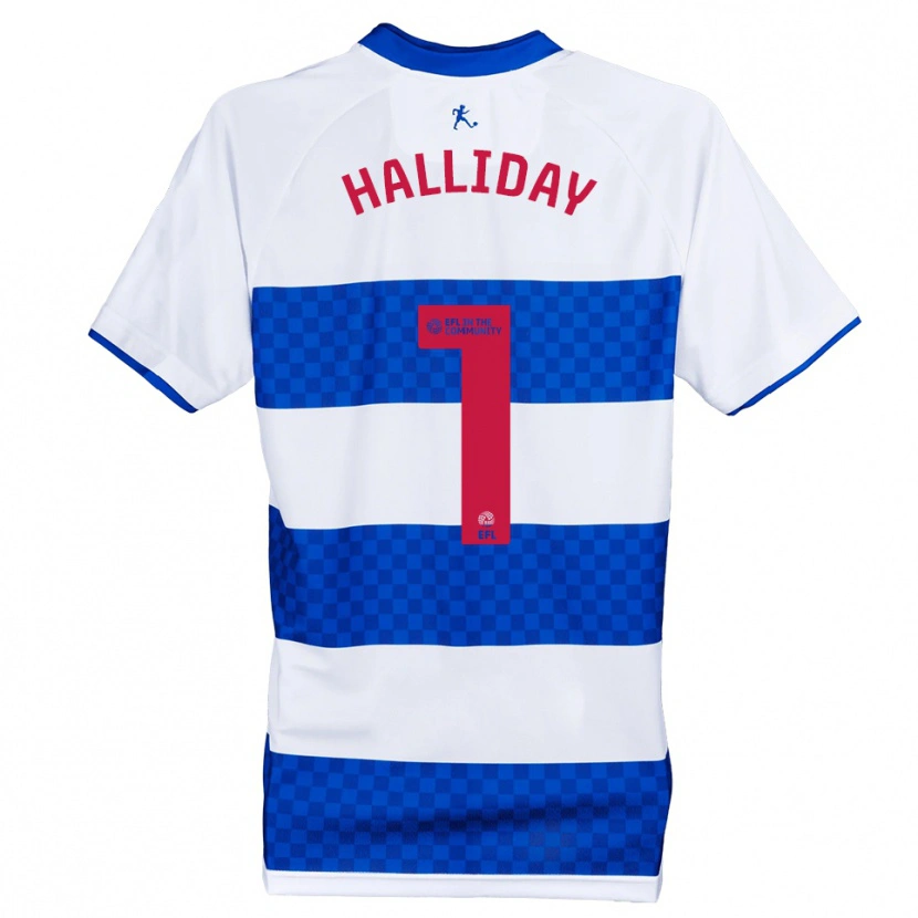 Danxen Criança Camisola Joel Halliday #1 Azul Branco Principal 2025/26 Camisa Brasil