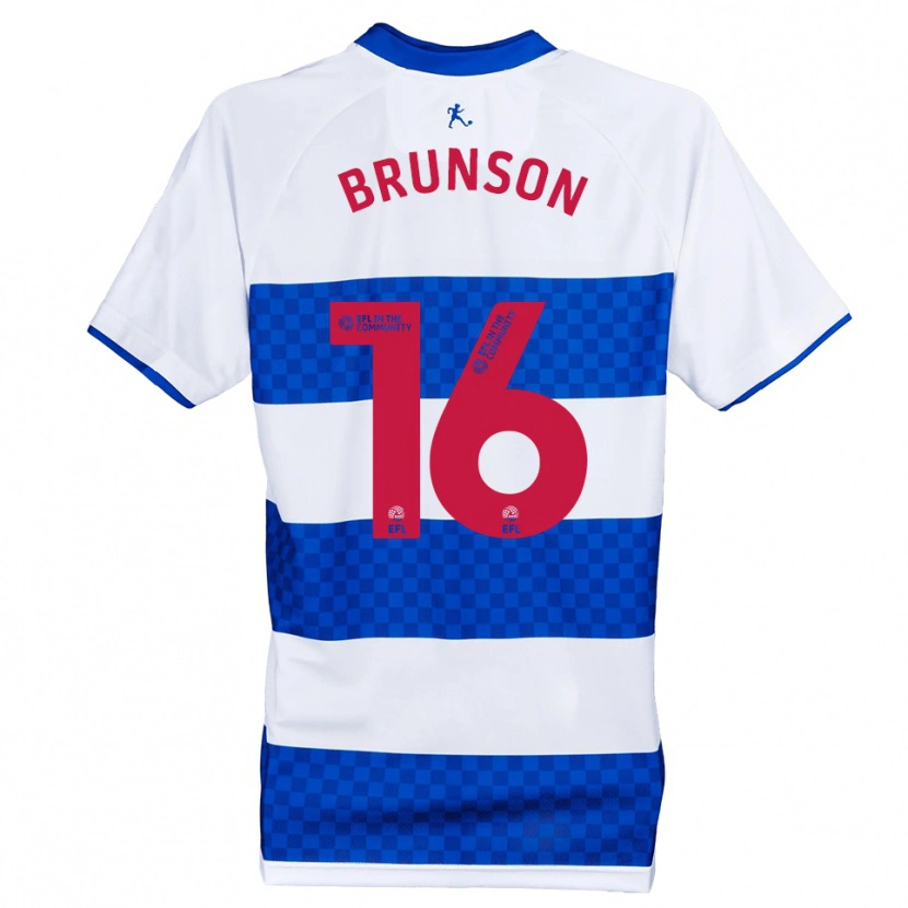 Danxen Criança Camisola Kalen Brunson #16 Azul Branco Principal 2025/26 Camisa Brasil