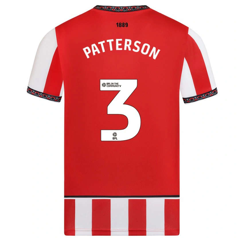 Danxen Criança Camisola Lennon Patterson #3 Vermelho Branco Principal 2025/26 Camisa Brasil