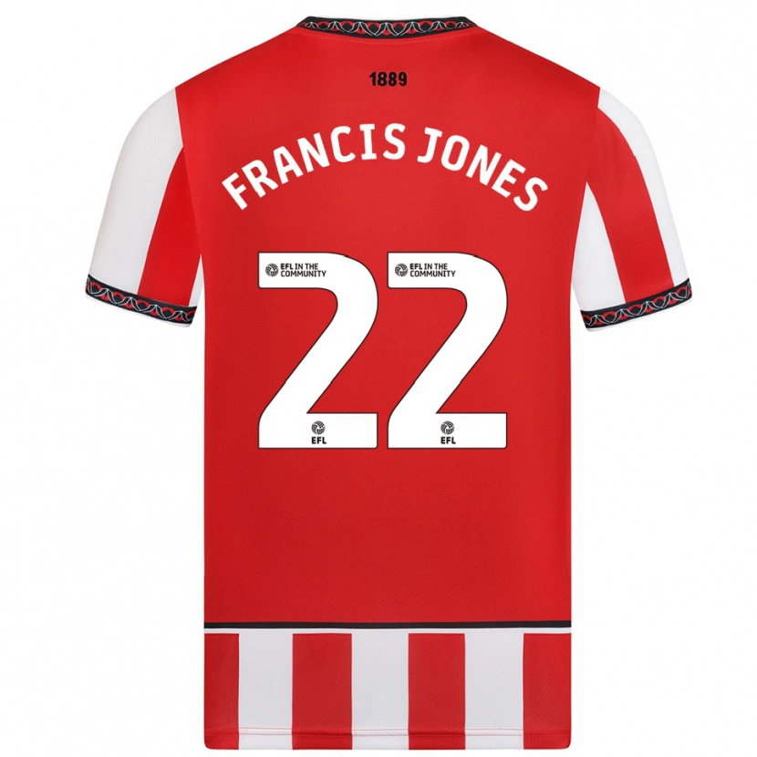 Danxen Criança Camisola Maria Francis-Jones #22 Vermelho Branco Principal 2025/26 Camisa Brasil