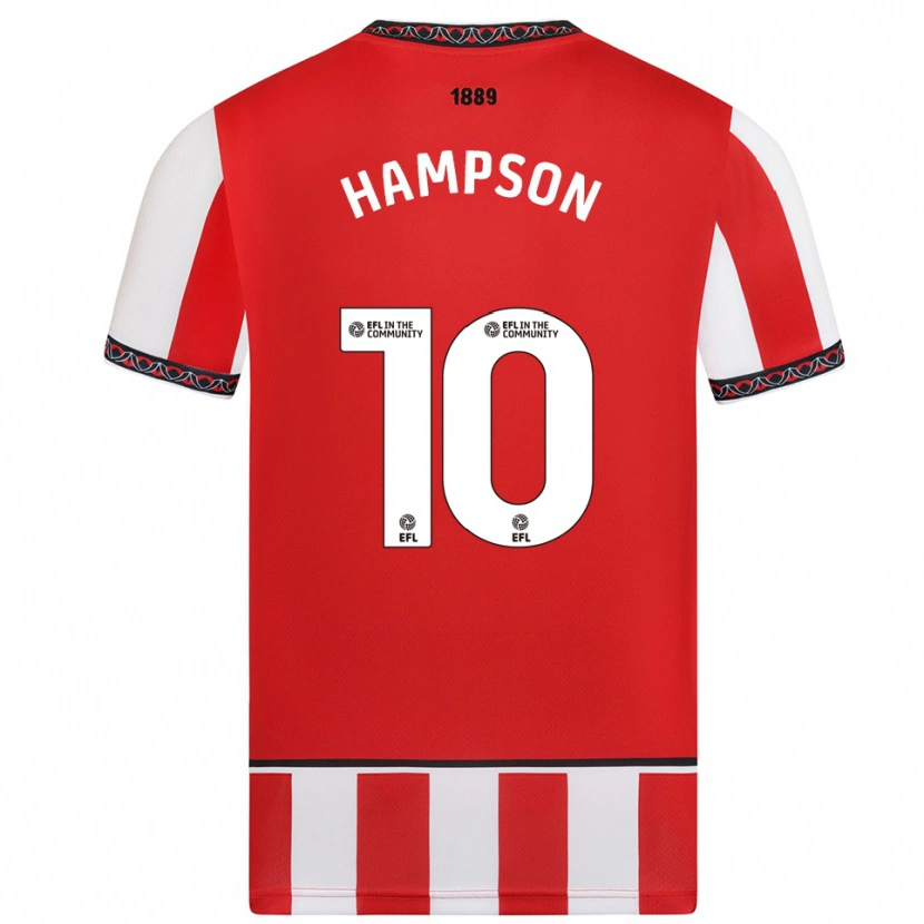 Danxen Criança Camisola Owen Hampson #10 Vermelho Branco Principal 2025/26 Camisa Brasil