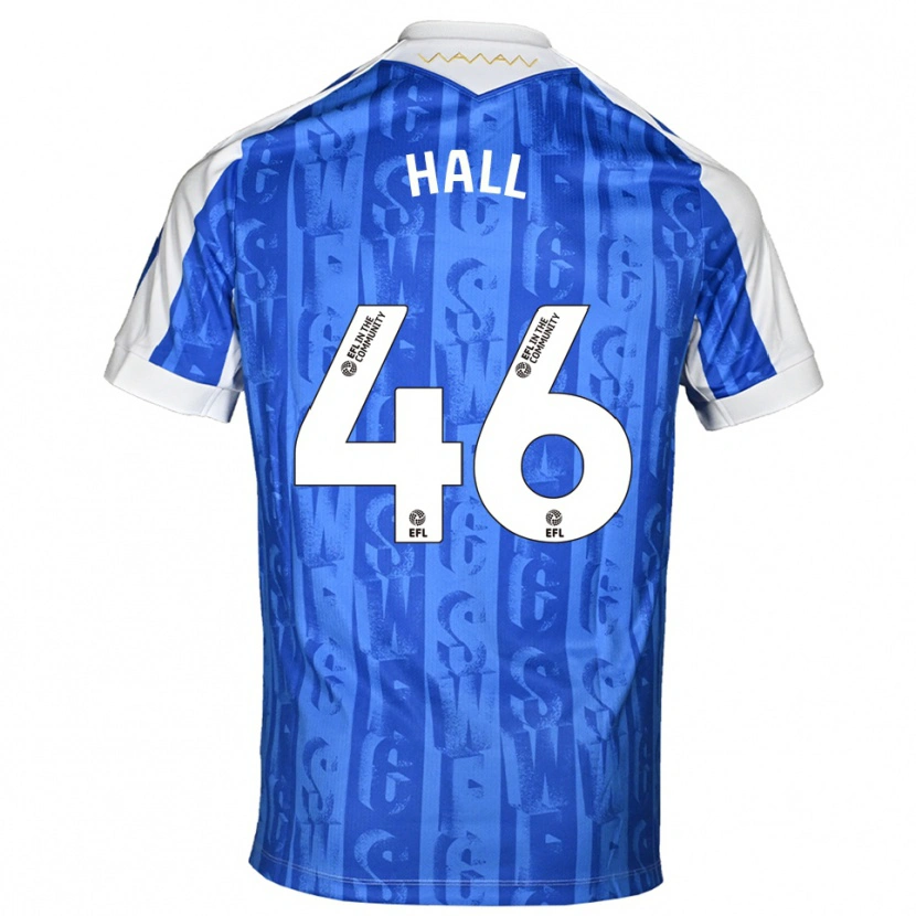 Danxen Criança Camisola Jack Hall #46 Azul Branco Principal 2025/26 Camisa Brasil