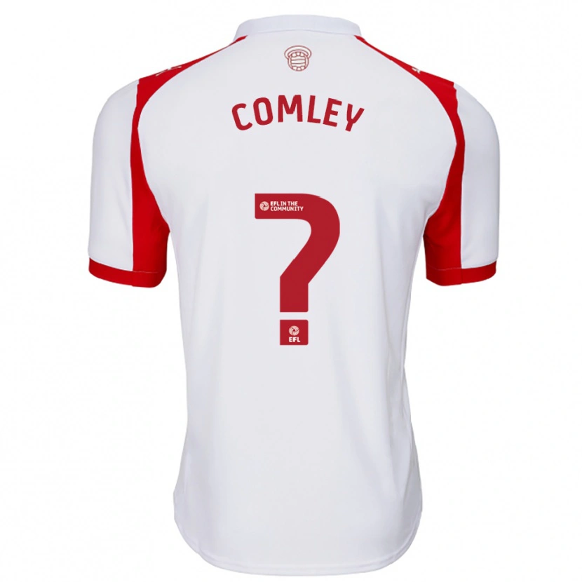 Danxen Criança Camisola Wyatt Comley #0 Branco Vermelho Principal 2025/26 Camisa Brasil