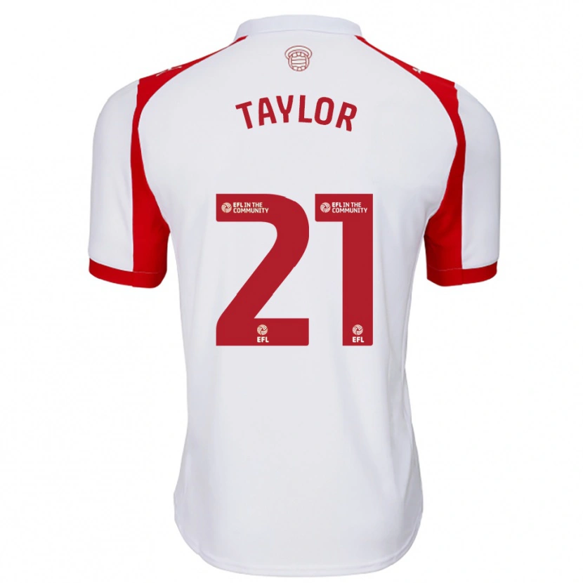 Danxen Criança Camisola Charlie Taylor #21 Branco Vermelho Principal 2025/26 Camisa Brasil