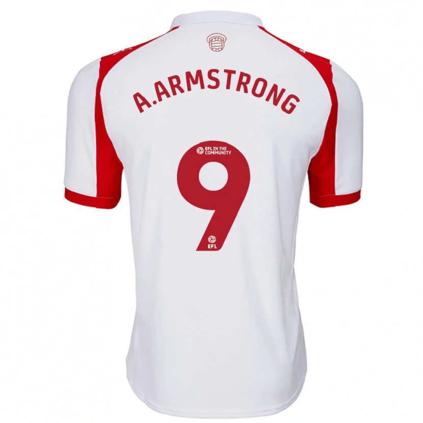 Danxen Criança Camisola Adam Armstrong #9 Branco Vermelho Principal 2025/26 Camisa Brasil