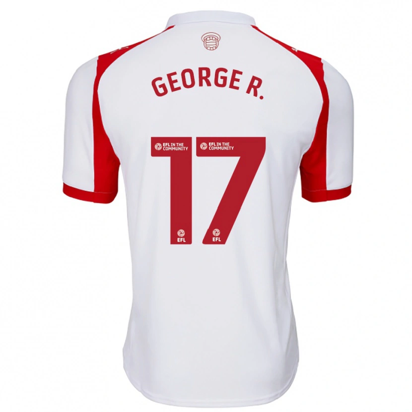 Danxen Criança Camisola George Robinson #17 Branco Vermelho Principal 2025/26 Camisa Brasil