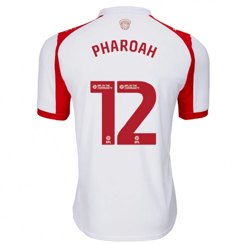 Danxen Criança Camisola Sophia Pharoah #12 Branco Vermelho Principal 2025/26 Camisa Brasil