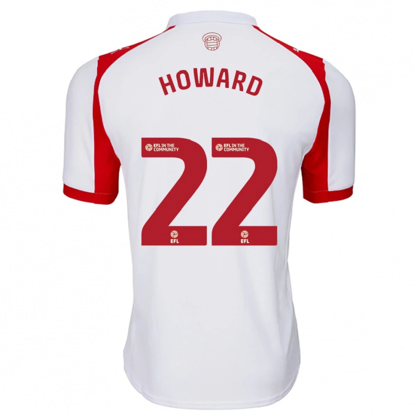 Danxen Criança Camisola Bethany-May Howard #22 Branco Vermelho Principal 2025/26 Camisa Brasil