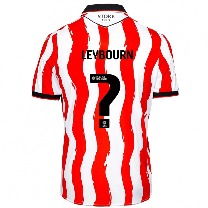 Danxen Criança Camisola Charlie Leybourn #0 Branco Vermelho Principal 2025/26 Camisa Brasil