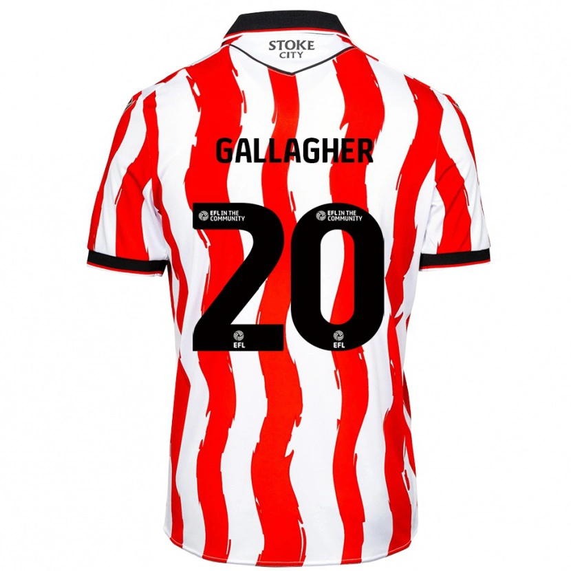 Danxen Criança Camisola Sam Gallagher #20 Branco Vermelho Principal 2025/26 Camisa Brasil