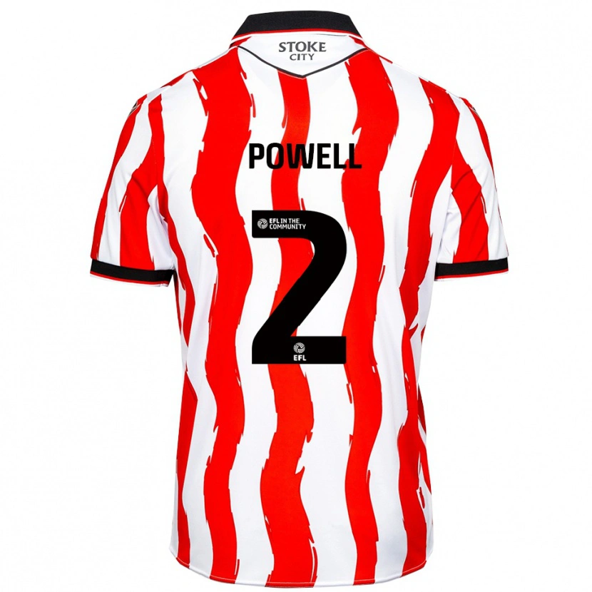 Danxen Criança Camisola Owen Powell #2 Branco Vermelho Principal 2025/26 Camisa Brasil
